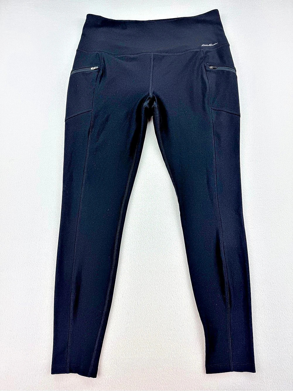 Eddie Bauer Womens Trail Tight Black Leggings Outdoor Activewear Stretch Size L